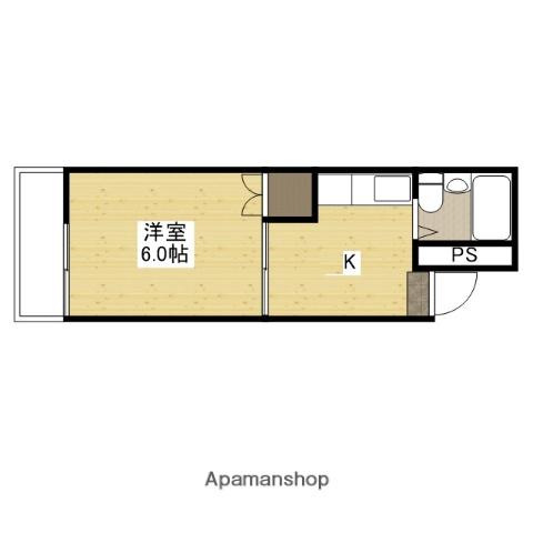 ULTIMATE ONE BLDG宇品(1K/5階)の間取り写真