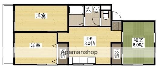 御幸ハイツ(3DK/3階)の間取り写真