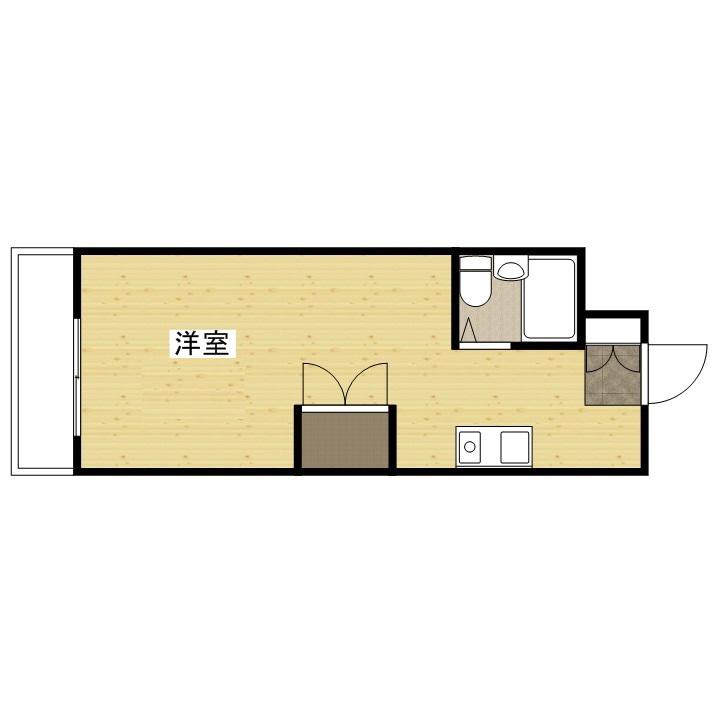 シャルム石井(ワンルーム/3階)の間取り写真