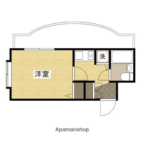 トーカンキャステール己斐本町(1K/3階)の間取り写真