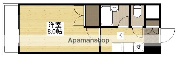 カーナ西田(1K/5階)の間取り写真