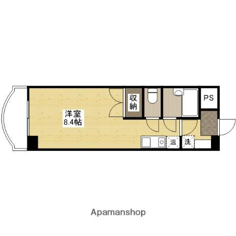 セントラルリバー祇園(ワンルーム/5階)の間取り写真