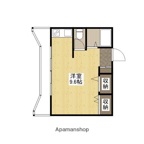 井原ビル(ワンルーム/3階)の間取り写真