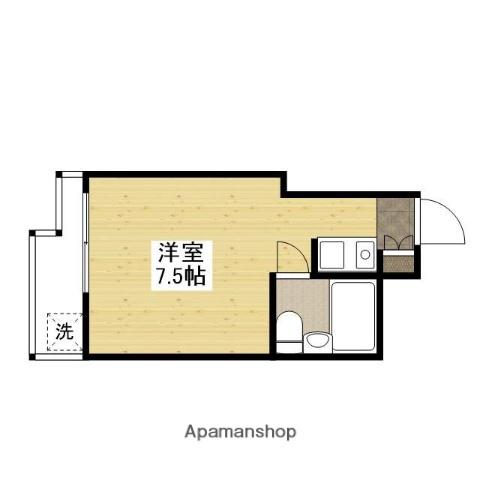 さくらビル(ワンルーム/5階)の間取り写真