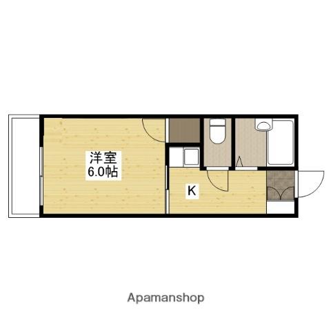 リバーシティ五日市(1K/3階)の間取り写真