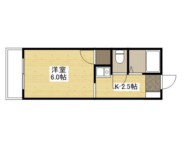 リバーシティ五日市(1K/3階)の間取り写真