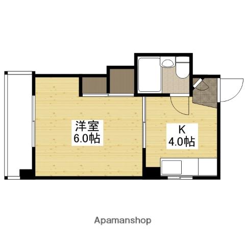 第1和秀ビル(1K/4階)の間取り写真
