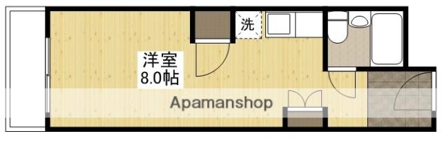 サンライズ広島(ワンルーム/2階)の間取り写真