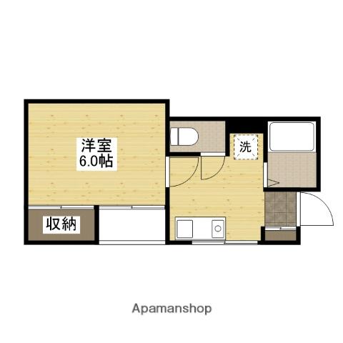 垣内ビル(1K/2階)の間取り写真