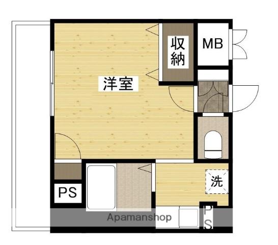 ハイレックスⅡ(ワンルーム/6階)の間取り写真
