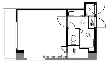パークリッジMN(1K/3階)の間取り写真