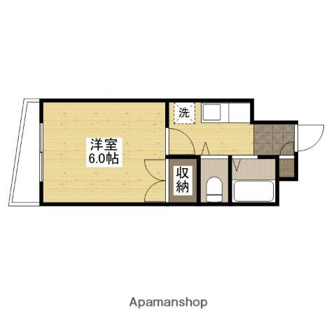 第10片山ビル(1K/8階)の間取り写真