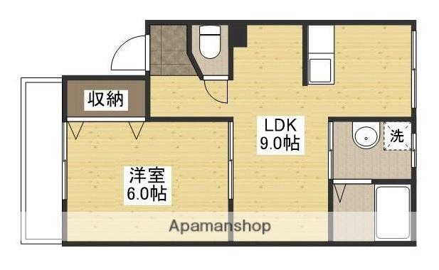 LUMIELE府中(1LDK/1階)の間取り写真