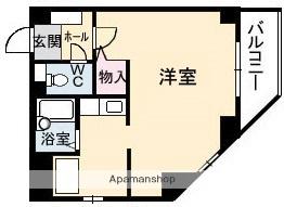 CREST MATOBA(ワンルーム/3階)の間取り写真