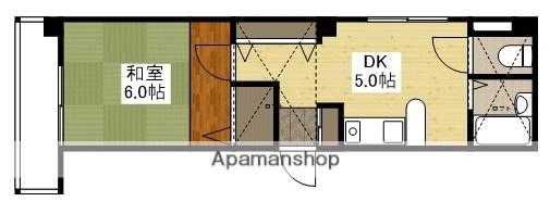 シェルーフ吉島(1DK/3階)の間取り写真
