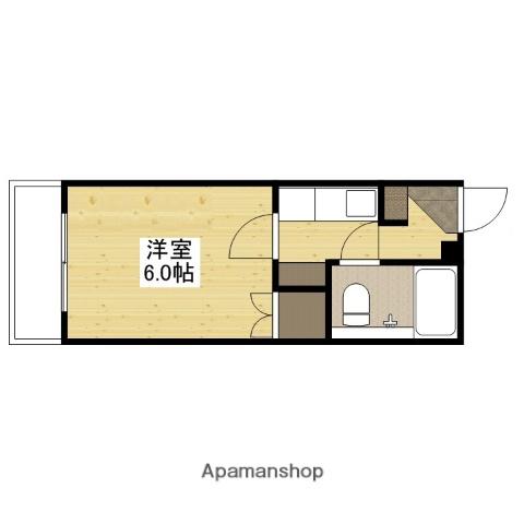 エステート10長束(1K/2階)の間取り写真