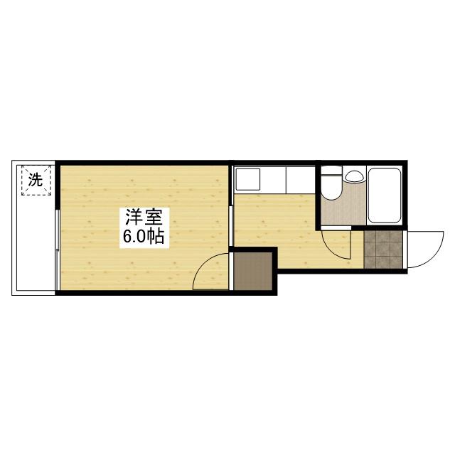 LUCIR十日市(1K/5階)の間取り写真