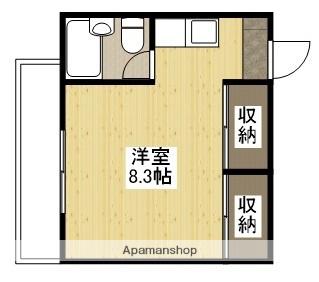 田川ビル(ワンルーム/3階)の間取り写真