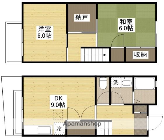 メゾンユートピア(2SDK)の間取り写真