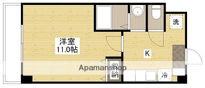 ネッサンスK(1K/3階)の間取り写真