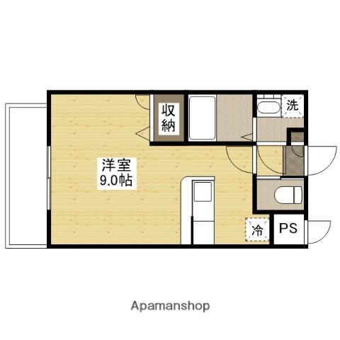 J・GRACE堺町(ワンルーム/10階)の間取り写真