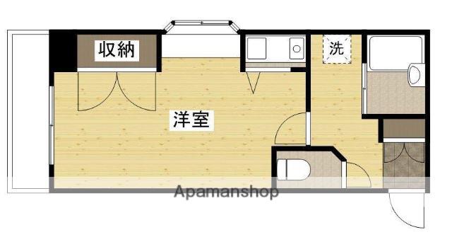 ピュアハウス(1K/2階)の間取り写真
