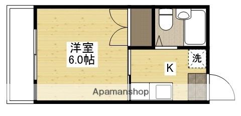 プリマヴェール矢野(1K/3階)の間取り写真