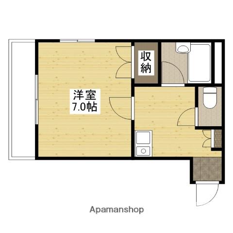 シティークロダ(1K/3階)の間取り写真