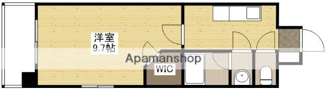 ロアール十日市(1K/11階)の間取り写真