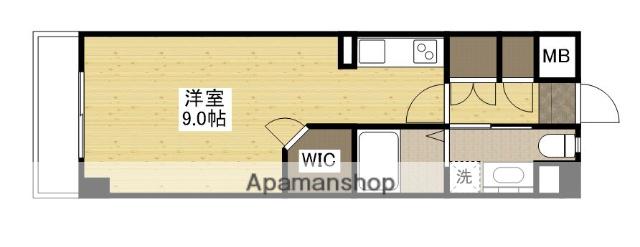 リーベングランツ平和大通(ワンルーム/7階)の間取り写真