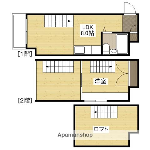 イースト白島(1SLDK/7階)の間取り写真