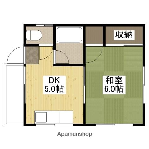 レジデンス・ナンバ(1DK/3階)の間取り写真