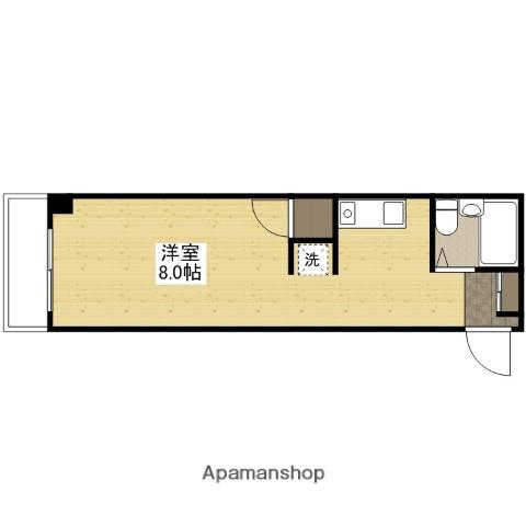 YYBLDG十日市(ワンルーム/7階)の間取り写真