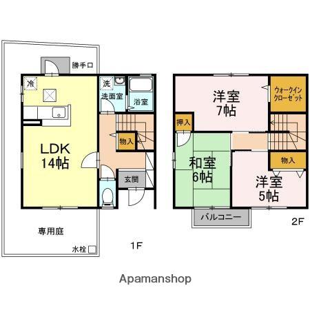 ＫＮサニーハイツ(3LDK)の間取り写真