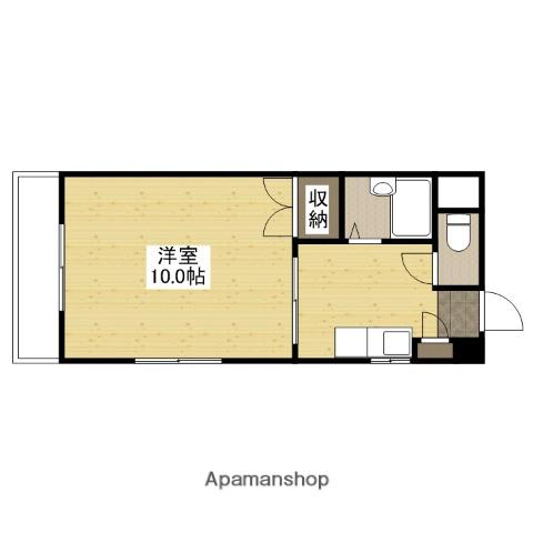 大下191ビル(1K/4階)の間取り写真