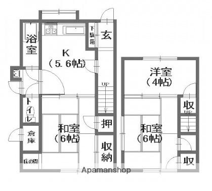 寺田貸家二戸一(3K)の間取り写真