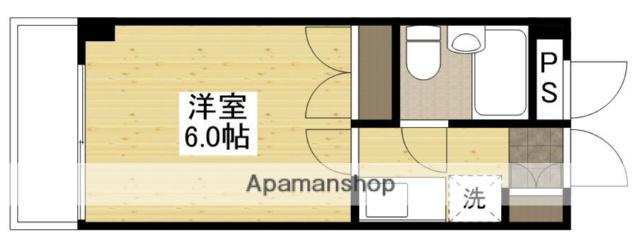 ソシアル高陽(1K/1階)の間取り写真