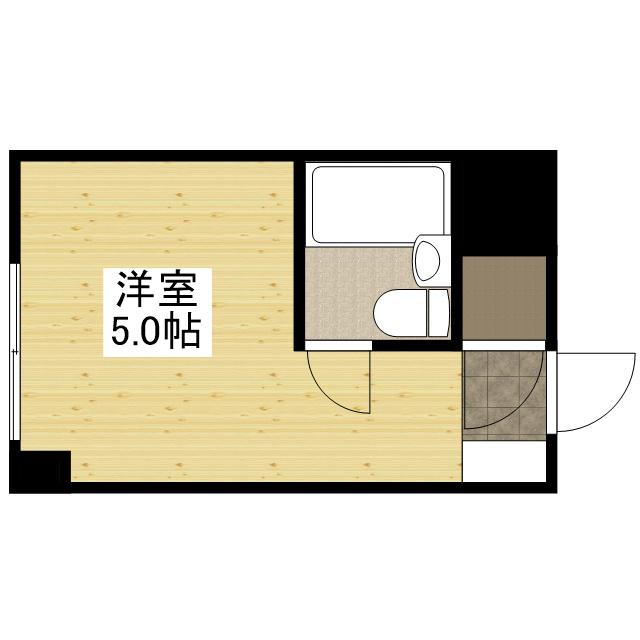 リヴァージュ広瀬北(ワンルーム/14階)の間取り写真