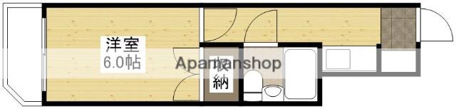 サンライフ東雲(1K/6階)の間取り写真