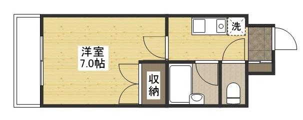 サンローレル串戸(1K/7階)の間取り写真