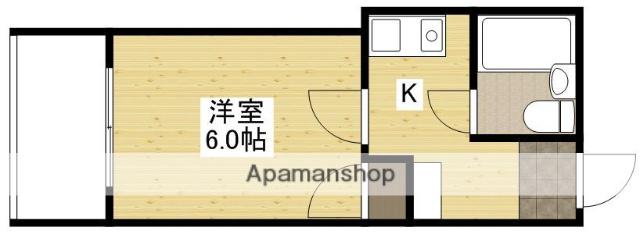 パルコープ庚午(1K/5階)の間取り写真