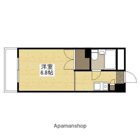 サンライズ祇園(ワンルーム/7階)の間取り写真