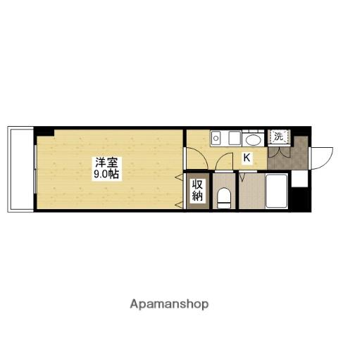 ウィンディア宮内(1K/6階)の間取り写真