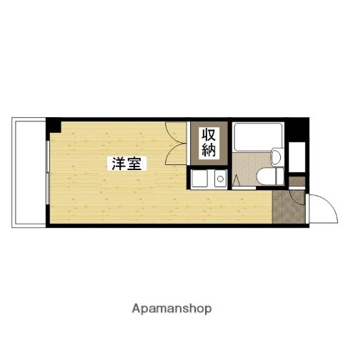 ウイングスS.K(ワンルーム/2階)の間取り写真