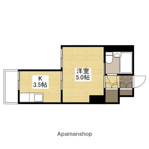 舟入松尾ビル(1K/3階)の間取り写真