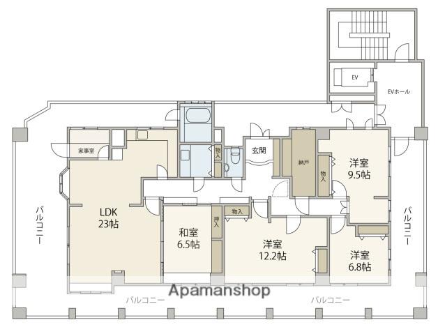 ISTYLE FUNAIRI(4LDK/10階)の間取り写真