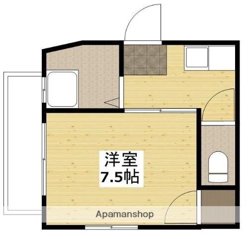 本町ビル(1K/2階)の間取り写真