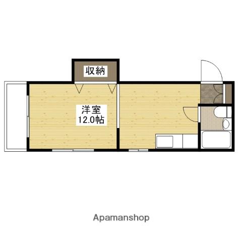 ハイム下古田(ワンルーム/3階)の間取り写真