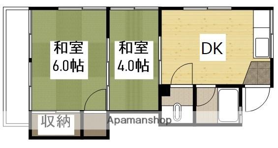 丸山アパート(2DK/1階)の間取り写真