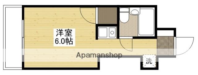 グランデール横川(ワンルーム/2階)の間取り写真